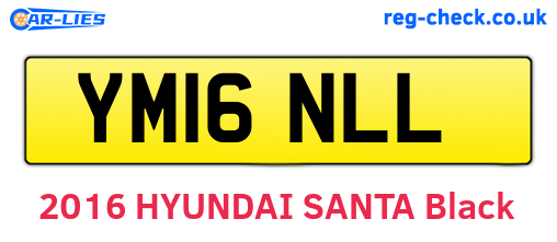 YM16NLL are the vehicle registration plates.
