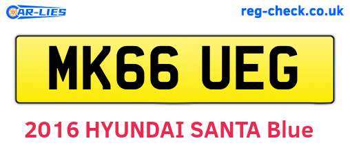 MK66UEG are the vehicle registration plates.