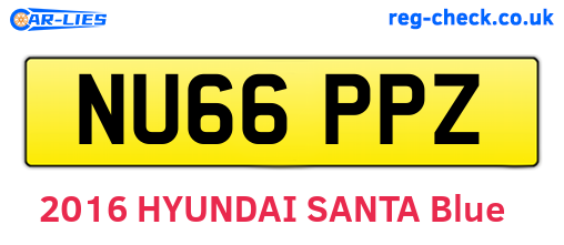 NU66PPZ are the vehicle registration plates.