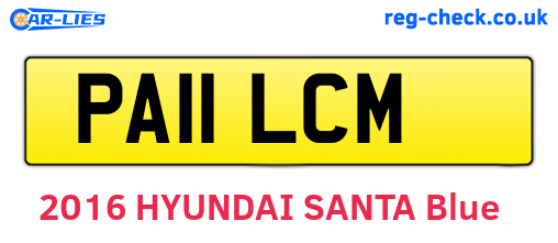 PA11LCM are the vehicle registration plates.