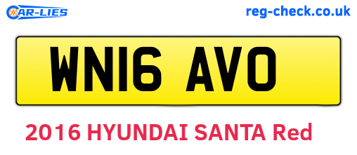 WN16AVO are the vehicle registration plates.