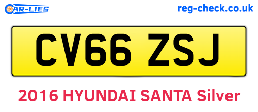 CV66ZSJ are the vehicle registration plates.