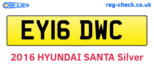 EY16DWC are the vehicle registration plates.