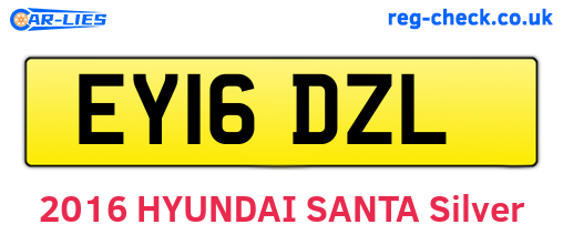 EY16DZL are the vehicle registration plates.