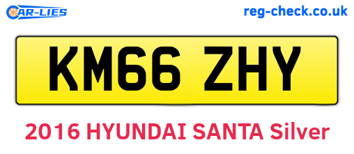 KM66ZHY are the vehicle registration plates.