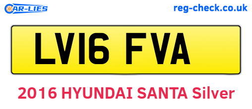 LV16FVA are the vehicle registration plates.