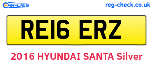 RE16ERZ are the vehicle registration plates.