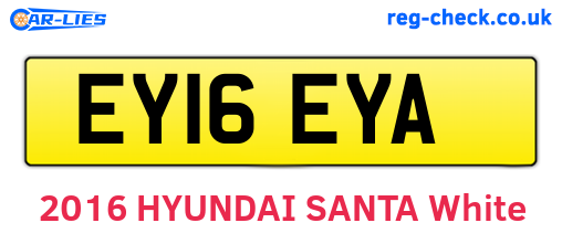 EY16EYA are the vehicle registration plates.
