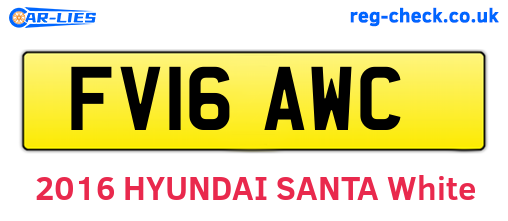 FV16AWC are the vehicle registration plates.