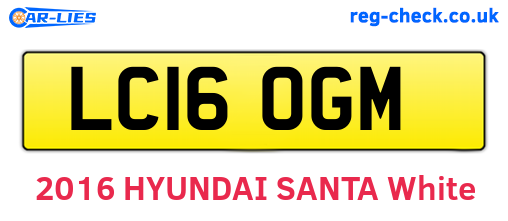 LC16OGM are the vehicle registration plates.