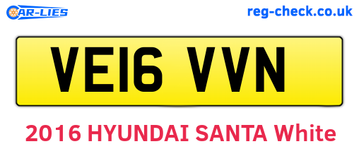 VE16VVN are the vehicle registration plates.