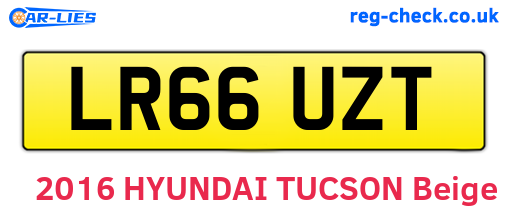 LR66UZT are the vehicle registration plates.