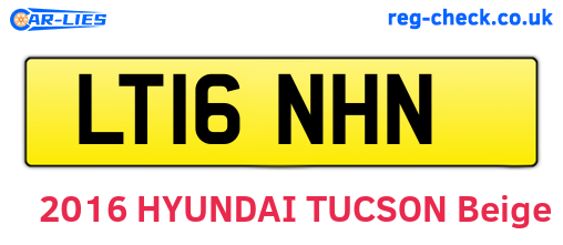 LT16NHN are the vehicle registration plates.