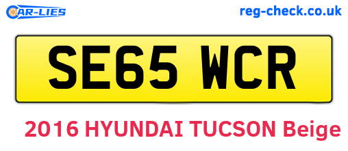 SE65WCR are the vehicle registration plates.