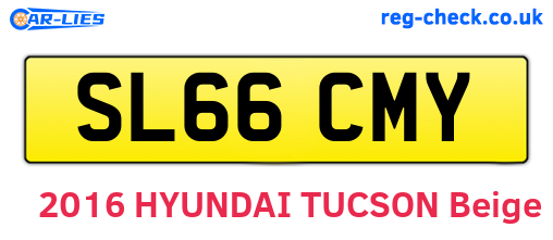 SL66CMY are the vehicle registration plates.
