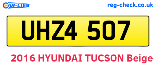 UHZ4507 are the vehicle registration plates.