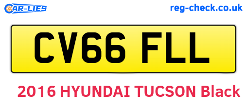 CV66FLL are the vehicle registration plates.