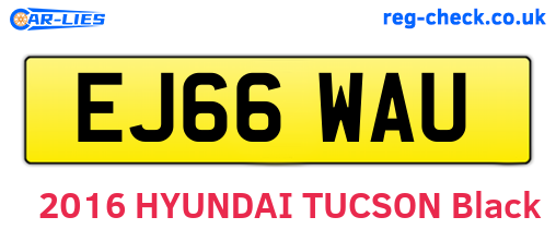 EJ66WAU are the vehicle registration plates.