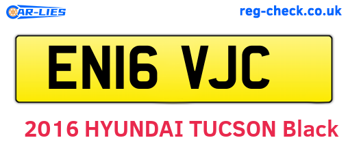 EN16VJC are the vehicle registration plates.