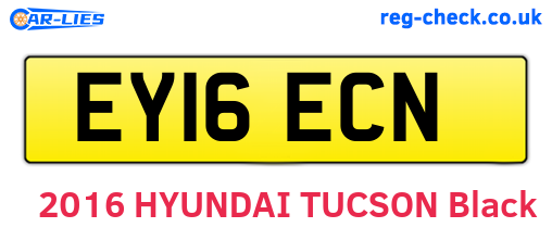 EY16ECN are the vehicle registration plates.
