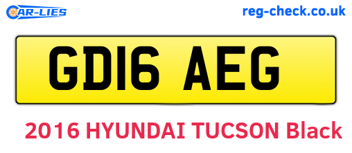 GD16AEG are the vehicle registration plates.