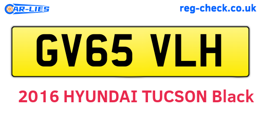 GV65VLH are the vehicle registration plates.
