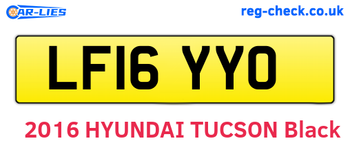 LF16YYO are the vehicle registration plates.