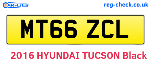 MT66ZCL are the vehicle registration plates.