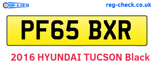 PF65BXR are the vehicle registration plates.