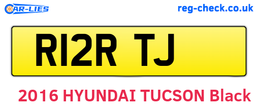 R12RTJ are the vehicle registration plates.