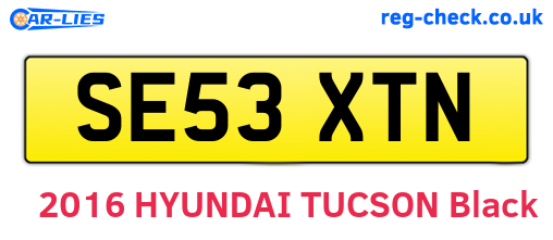 SE53XTN are the vehicle registration plates.