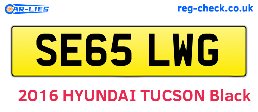 SE65LWG are the vehicle registration plates.