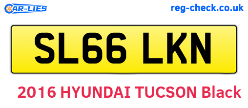 SL66LKN are the vehicle registration plates.