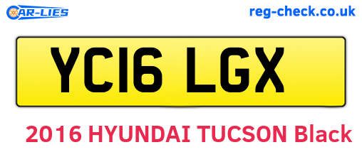 YC16LGX are the vehicle registration plates.