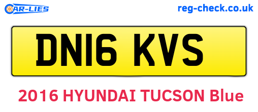 DN16KVS are the vehicle registration plates.