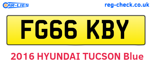 FG66KBY are the vehicle registration plates.