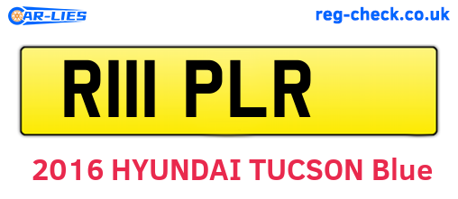 R111PLR are the vehicle registration plates.
