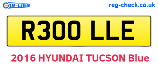 R300LLE are the vehicle registration plates.