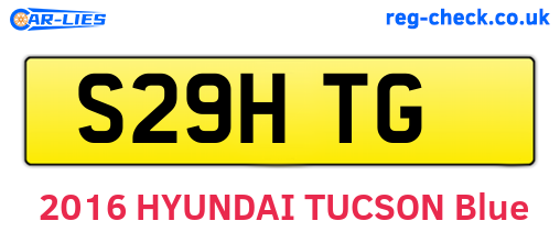 S29HTG are the vehicle registration plates.