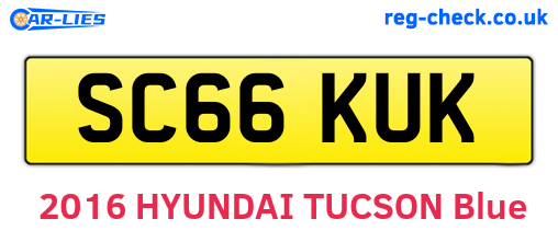 SC66KUK are the vehicle registration plates.