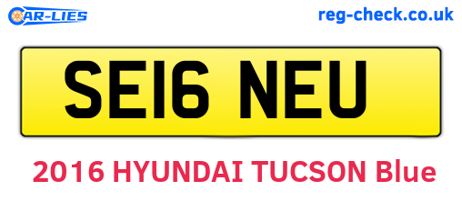 SE16NEU are the vehicle registration plates.