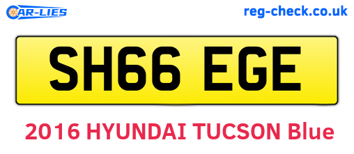 SH66EGE are the vehicle registration plates.