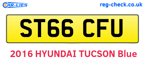 ST66CFU are the vehicle registration plates.