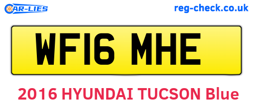 WF16MHE are the vehicle registration plates.