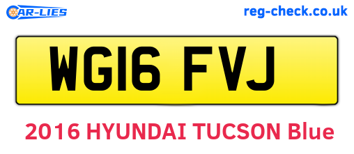 WG16FVJ are the vehicle registration plates.