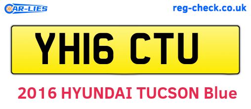 YH16CTU are the vehicle registration plates.