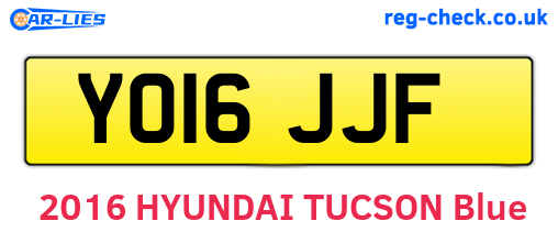 YO16JJF are the vehicle registration plates.