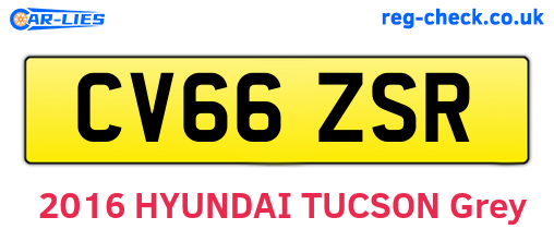 CV66ZSR are the vehicle registration plates.