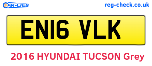 EN16VLK are the vehicle registration plates.