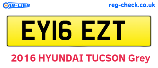 EY16EZT are the vehicle registration plates.